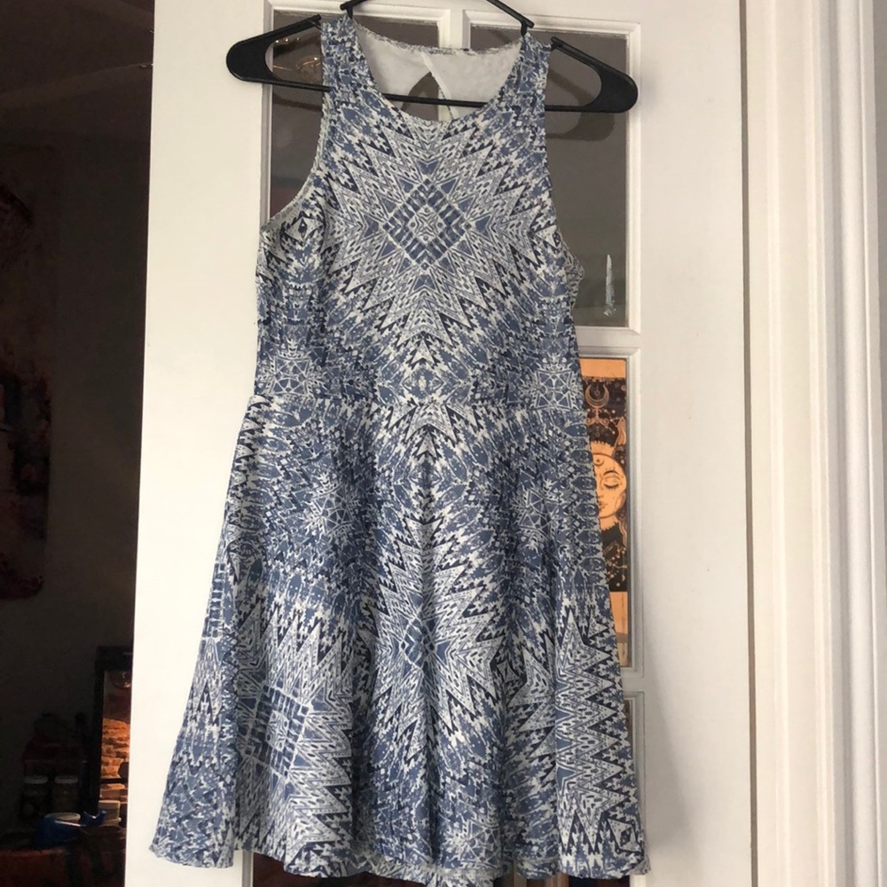 Navy Aztec print Dress